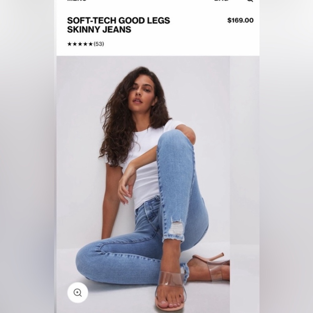 Good American Soft Tech Jeans Size 2